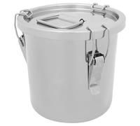 UKCOCO Sealed Bucket and Not Easy to Leave Stains 6l Food Storage Container Stainless Steel with Carry Handle and Sealed Lid, Convenient to Carry for Camping and Home Use