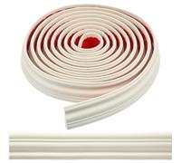 UKCOCO Self-Adhesive Flexible Wall Molding Trim 5m X 4.7cm Nbr Material, Peel and Stick Decorative Border for Baseboards and Skirting, Suitable for Wall Panel and Mirror Edge Decoration