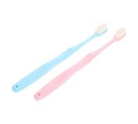 UKCOCO Sensitive Gum Care Toothbrush for Adults 2Pcs Manual Cleaning with Fine Bristles Deep Clean for Preventing Teeth Recession at Home