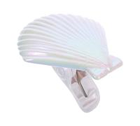 UKCOCO Shell Shaped Beach Towel Clips, Abs White Multipurpose Holders