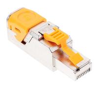 UKCOCO Shielded Pass Through Connector for Cat Ethernet Cables Bend-resistant Compatible Networks for Desktops Laptops and Smart Tvs