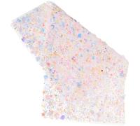 UKCOCO Shiny Nail Arm Rest Mat with Glitter Rhinestones Nail Art Table Mat for Manicure Soft Resin Cushion at Home and Offices