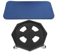 UKCOCO Silent Abdominal Training Sliding Disc Workout Sliders with Knee Cushion for Home Core Fitness Exercise and Belly Muscle Strengthening Random Color