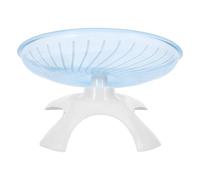 UKCOCO Silent Blue Hamster Flying Saucer Running Wheel with Stand Quiet Plastic Exercise Wheel for Small Pets and Dwarf Hamsters for Cage Fitness