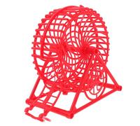 UKCOCO Silent Hamster Wheel for Small Pets Safe Quiet Exercise Spinner for Hamsters Mice Hedgehogs Foot Stuck Design Vibrant Red Color for