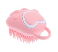 UKCOCO Silicone Bath Brush for Babies, Multi-Function Pink Shower Head Brush with Soft Silicone Bristles, Bathing and Scalp Massage Tool for Household Use