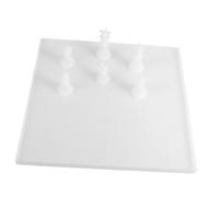 UKCOCO Silicone Chess Mold with Board Durable DIY Crystal Epoxy Mold for Unique Handmade Chess Reusable Washable Non Fading Crafting Kit