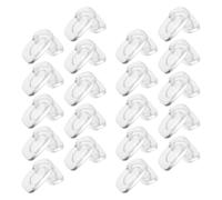UKCOCO Silicone Eyeglass Nose Pads and Elegance with Square Shape 20 Pairs Reducing Pressure and Providing Effortless Installation, for Active Movement and Workouts