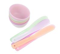 UKCOCO Silicone Facial Mask Mixing Bowl Set for DIY Mask Application, Reusable Cosmetic Beauty Tool with Soft Material and Long-term Use, for Daily Skin Care and Salon Treatments Random Random Color