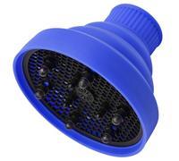 UKCOCO Silicone Hair Dryer Diffuser Cap for Hair, Blue Collapsible Blow Dryer Attachment with Time-saving Styling and Frizz Reduction, Suitable for Home and Salon Use