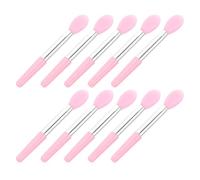 UKCOCO Silicone Lip Brush Set Compact and Portable Cosmetic Lipstick Applicators 10pcs for Women Reducing Beauty Product Waste, for Travel and Everyday Makeup Use
