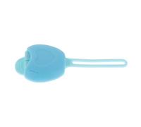 UKCOCO Silicone Lip Brush Storage Case Blue Compact Holder Strap for Daily Travel Use Protects Lip Brushes Makeup Organizer Women Girls
