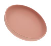 UKCOCO Silicone Spill Scoop Plate for Elderly and Disabled Spill Suction Bowl Pink Durable and Easy to Clean Dish for Independent Eating for Seniors and Caregivers