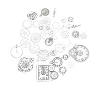 UKCOCO Silver Charms Steampunk Gears 40pcs Retro Punk Style for Jewelry Making and Decor Suitable for Crafts and Glamour Accessories