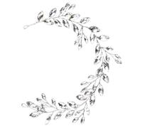 UKCOCO Silver Rhinestone Headband Classic Simple Style with Sturdy Metal Material Bridal Hair Accessories for Women for Wedding and Masquerade Occasions