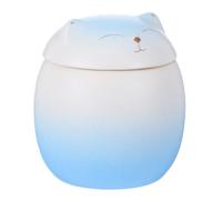 UKCOCO Small Ceramic Cat Shape Pet Ashes Box for Memorial Rituals, Portable and Elegant Design Urn Suitable for Dogs and Cats Cremation Ashes Container