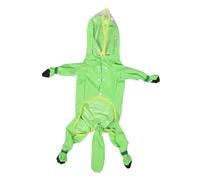 UKCOCO Small Medium Dogs Raincoat with Legs Hooded Pet Poncho for Rainy Days Comfortable Full Coverage Rain Gear for Outdoor Use