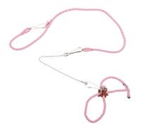 UKCOCO Small Pet Leash and Hamster Walking Rope round Pink Cord, Outdoor Rabbit and Squirrel Traction Harness for Training and Safe Exercise