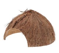 UKCOCO Small Pet Reptile Shelter Coconut Shell Hideout with Reduced Daylight Design Suitable for Lizards Spiders and Hamsters 13Cm