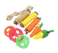UKCOCO Small Pet Teeth Cleaning for Hamsters and Rabbits Made of Safe Wood Material with Tooth Grinding Function, Indoor Chew That Can Be Put the Cage for Small Furry Animals