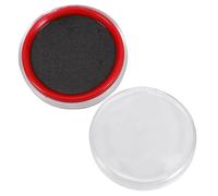 UKCOCO Small Round Oil Based Ink Pad for Office and Financial Use Quick Dry Stamp Pad for Document Stamping Compact Design for Accounting and Business Supplies