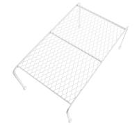 UKCOCO Small White Reptile Storage Stand Mesh Feeding Platform Cage Rack for Bearded Dragons and Small Animals, Compact Lounge Chair for Lizards and Guinea Pigs