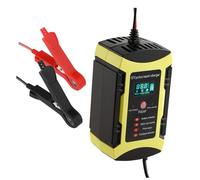 UKCOCO Smart Automotive Battery Charger with LCD Display Automatic Battery Maintainer for Cars Motorcycles and Boats Reliable Multi Protection Charging System Uk Plug