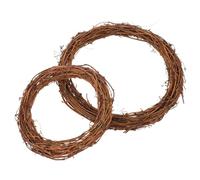 UKCOCO Snowman Grapevine Wreath 20+30cm - Natural Rattan Vine for Outdoor Christmas Decor, DIY Front Door & Wall Hanging for Home, Office, Wedding