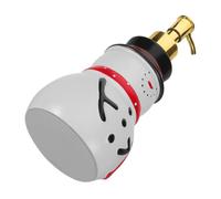UKCOCO Soap Dispenser Refillable Pump, Plastic Snowman Shape Christmas for with Easy Liquid Refill and Antislip Base, Festive Holiday Hand Wash Holder for Winter Bathroom Kitchen