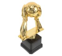 UKCOCO Soccer Award Trophy for Goalkeeper, Golden Plastic Mini Soccer Trophy with Lasting Shine for Celebrate a Memorable Season and Display for Adults