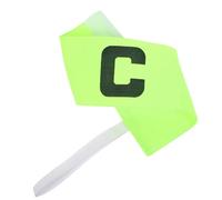 UKCOCO Soccer Captain Armband Wear Resistant Football Sports Band for Adults Youth Flexible Design Fluorescent Green Durable Easy to Identify for Team Leaders Multiple Sports