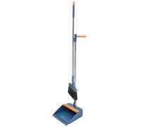 UKCOCO Soft Bristle Household Broom and Stable Dustpan Kit with Long Handle, Mocha Blue Foldable Floor Sweeping Set for Indoor Home Cleaning Supplies Assorted Style