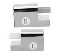 UKCOCO Soft Close Toilet Seat Hinges Set, Abs Plastic Square Shell Slow-lowering Toilet Seat Dampening Hinges, 1-2n·m Torque for Quiet Bathroom Replacement