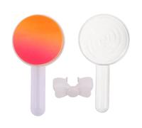UKCOCO Soft Lollipop Makeup Sponge Powder Puff Triangular Cut Dual-use Design for Wet and Dry Makeup Powder-saving Cosmetic Applicator Puff and Parties