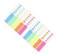 UKCOCO Soft Tone Color Pet Index Page Tabs Sticky Markers for Books and Notebooks, 1000pcs (10 Packs, 5 Colors, 20 Sheets Each), Writable Page Markers for School and Office Use