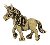 UKCOCO Solid Unicorn Knobs, Wardrobe & Door Handle, Golden, 2 x 1.7" | Antique Furniture Drawer Pull, Decorative Brass Handles for Drawer Dresser Nightstand & Armoire