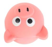 UKCOCO Squeaky Pig Head Dog for Puppies, Natural Latex Chewer | Compact Pink Design, Boredom Relief and Exercise Support, for Medium Dogs, Crate Time and Outdoor Play