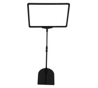 UKCOCO Stainless Steel Poster Stand Banner Holder Black Adjustable Height Telescoping Pole Horizontal and Vertical Display for Shop Signs