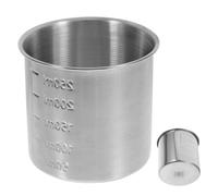 UKCOCO Stainless Steel Rice Measuring Cup: 250ml Non Stick Mixing Cups - Accurate Scale Grains Scoop for Rice Cooker, Dishwasher Safe