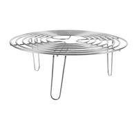 UKCOCO Stainless Steel Round Steam Rack Stand Multifunctional Steaming Holder for Stockpot Pressure Cooker Baking and Cooking Eco Friendly Wear Resistant Steamer Basket Kitchen Cooking