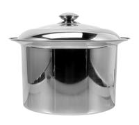 UKCOCO Stainless Steel Spittoon Covered Chamber Pot Bed Pan for Patient Night Urine Holder Lidded Boys and Girls Bedpan at Home Bedroom