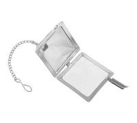 UKCOCO Stainless Steel Tea Filter Pyramid Tea Strainer 1.77x1.77x1.38in Easy to Clean Rust Resistant Silver Kitchen Accessory