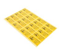 UKCOCO Static Devices Warning Sign Stickers 450Pcs 60X30Mm Yellow Self-Adhesive Labels Suitable for Electronic Equipment and Building Decoration