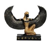 UKCOCO Statue Black Resin Desktop Ornament Resin Lightweight and Practical Statuette with Details and Vintage Egyptian Style Design for Indoor Decoration and Choice
