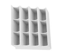 UKCOCO Storage Box 12-Slot Multi-Compartment Organizer Case for Barbers and Home Use White 4.1x3.9x1.6 Inches for Bathroom and Salon