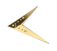 UKCOCO String V Style Guitar Bridge Tailpiece Durable Replacement for Guitar Parts Easy to Install Compatible with Various Guitars Gold Finish