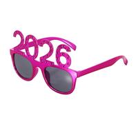 UKCOCO Sunglasses with Rhinestone Frame Lightweight Durable Party Favor Eyewear for Years Eve Graduation Holiday Celebrations Funny Happy Year Photo Props Rose Red