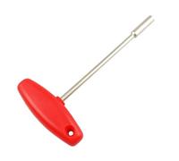 UKCOCO T Shape Sleeve Spoke Wrench Tool Hexagonal Hole 5.5mm, Made of Sturdy Tool Steel and Plastic, Handy in Tight Spots for Professional Use and Home Bike Maintenance