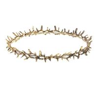 UKCOCO Thorn Headband Crown 7.68In 6.81oz Metal Gold for Party Prom Renaissance Fair Birthday Goddess Tiara for Women Men Unisex Headpiece