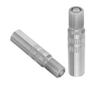 UKCOCO Tire Valve Stem Extenders Compact and Portable Design Copper Chrome Plated 2pcs 39mm Solves Inflation Issues for Easy Tire Inflation for Motorcycles and Bicycles